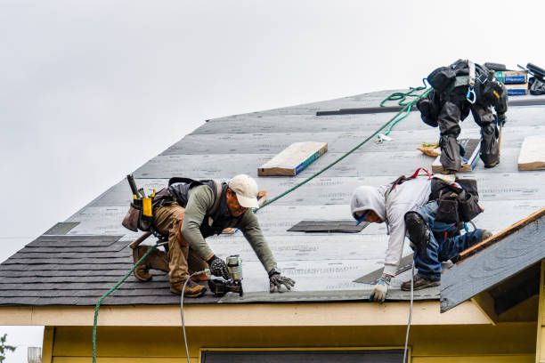 Professional Gutter Installation technician working in Berryville, VA